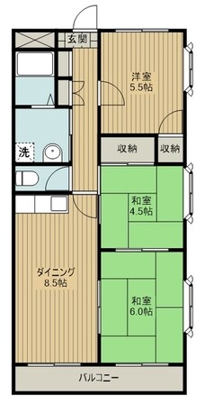 アマン富士見の物件間取画像